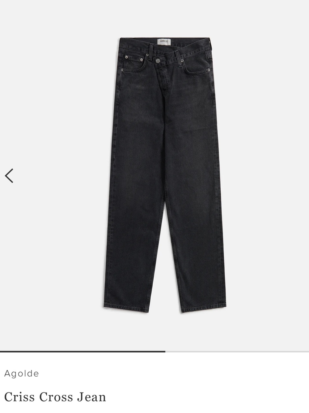 Agolde Criss Cross Jean - Shambles Color, Size 22